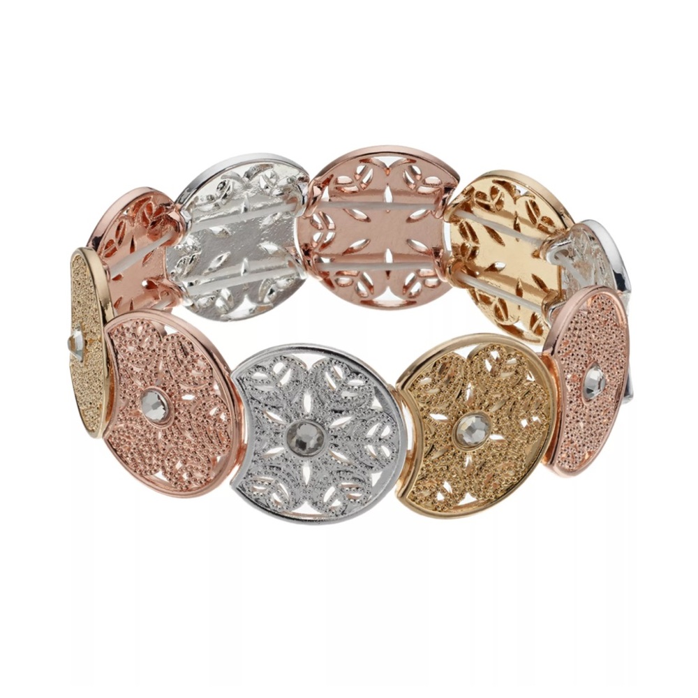 LC Lauren Conrad Gold and Silver Bracelet
